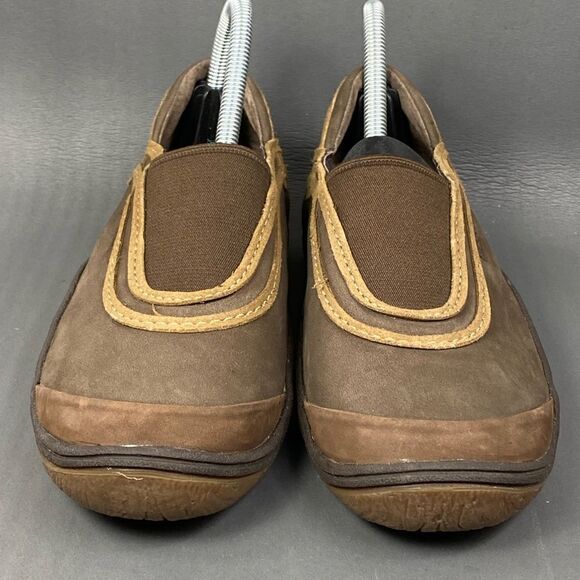 Merrell Willow Chocolate Brown Leather Loafers Flats Shoes womens size 7.5 - Picture 4 of 8